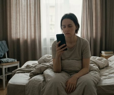 Screen addiction on waking, reaching for the phone before getting out of bed